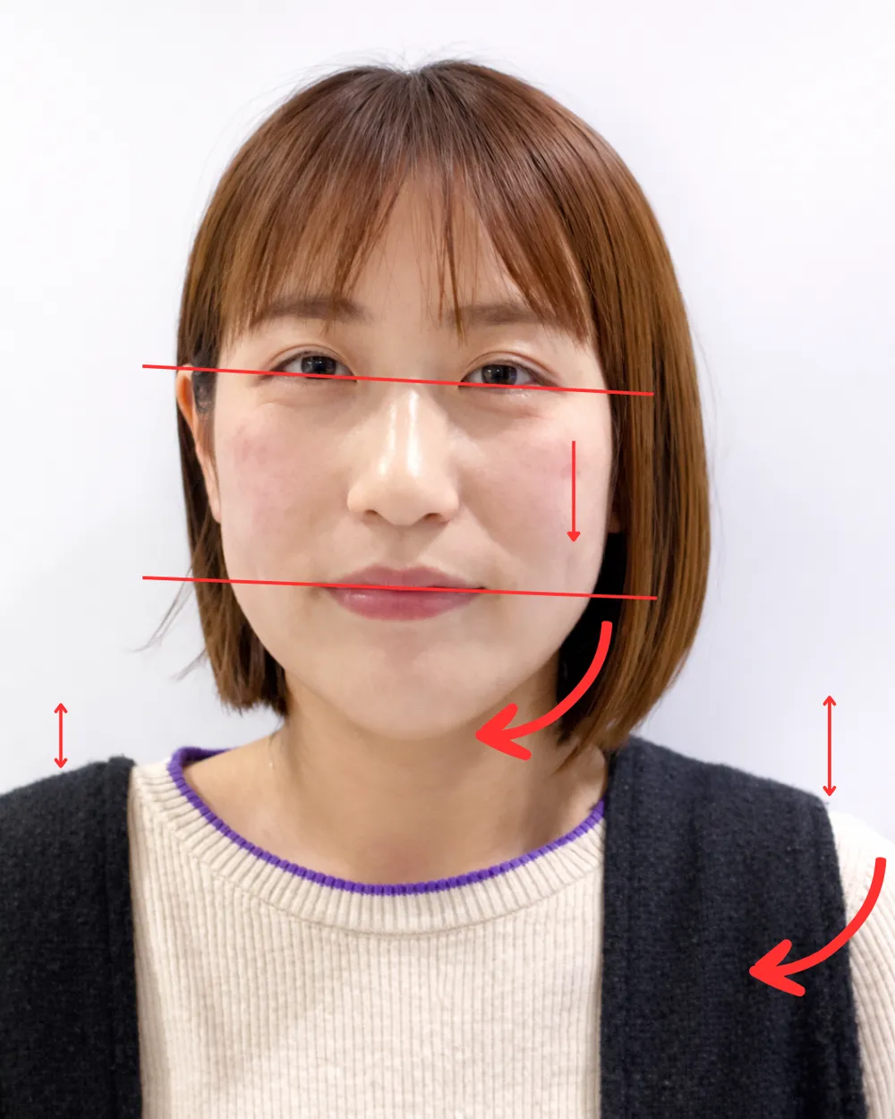 40代女性 年齢と共に顔が変化してきた 解析